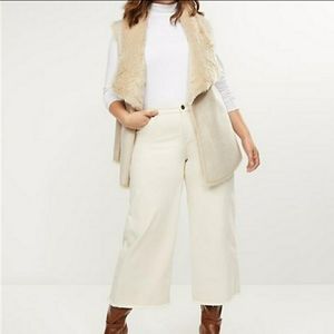 Lane Bryant Wide Leg Denim Crop Pants